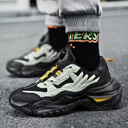 Sapatos desportivos para homem com fivela giratória