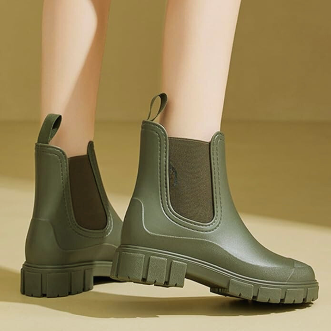 Botas impermeáveis para mulher com sola antiderrapante