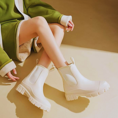 Botas impermeáveis para mulher com sola antiderrapante