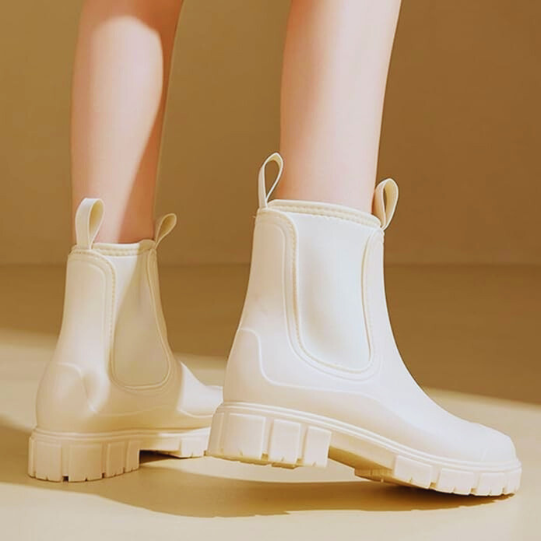 Botas impermeáveis para mulher com sola antiderrapante