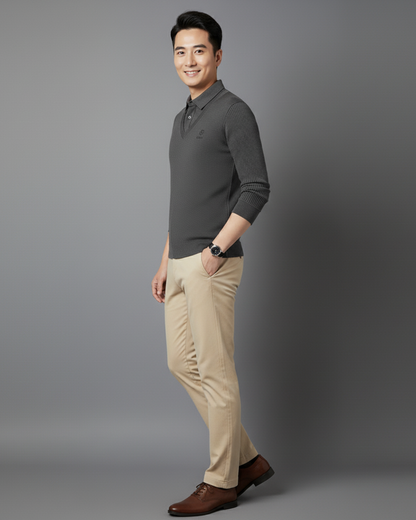 Camisola térmica multifuncional em caxemira premium para homem®