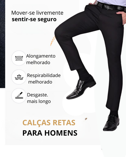 Calças Clássicas de Homem de Elevada Elasticidade®