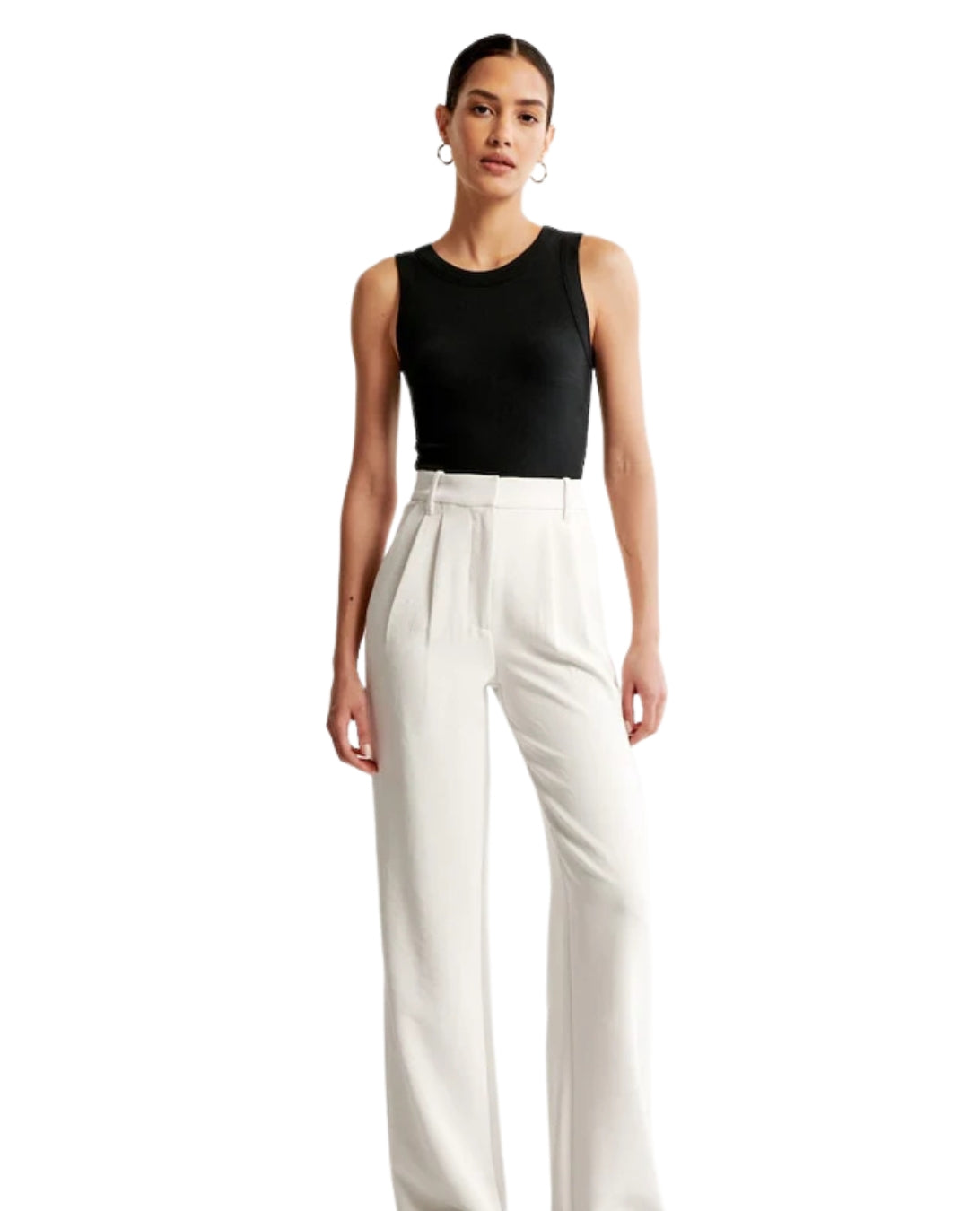 Calças Clássicas de Perna Larga para Mulher®