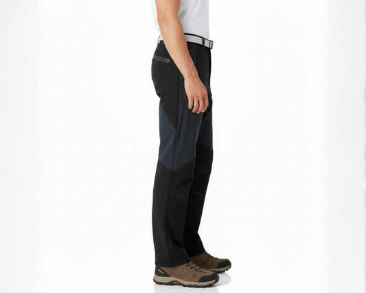 Calças pretas sofisticadas com caimento impecável