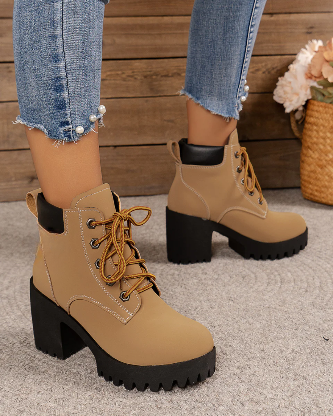 Botas com salto quadrado e confortáveis para uso diário®