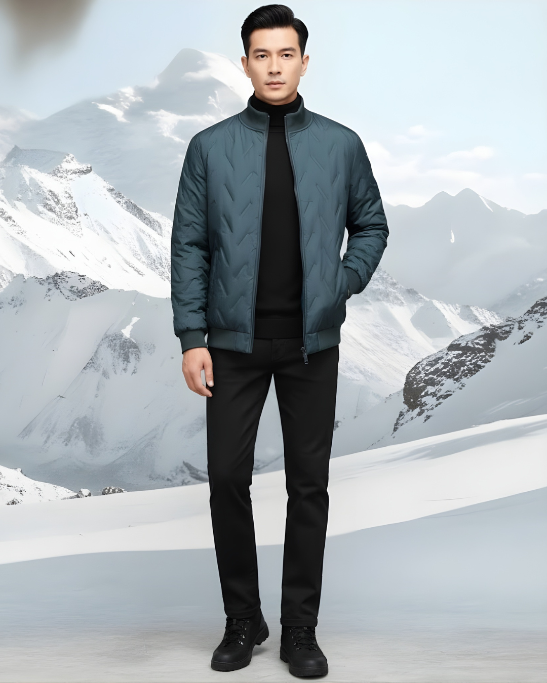 Casaco bomber acolchoado para homem