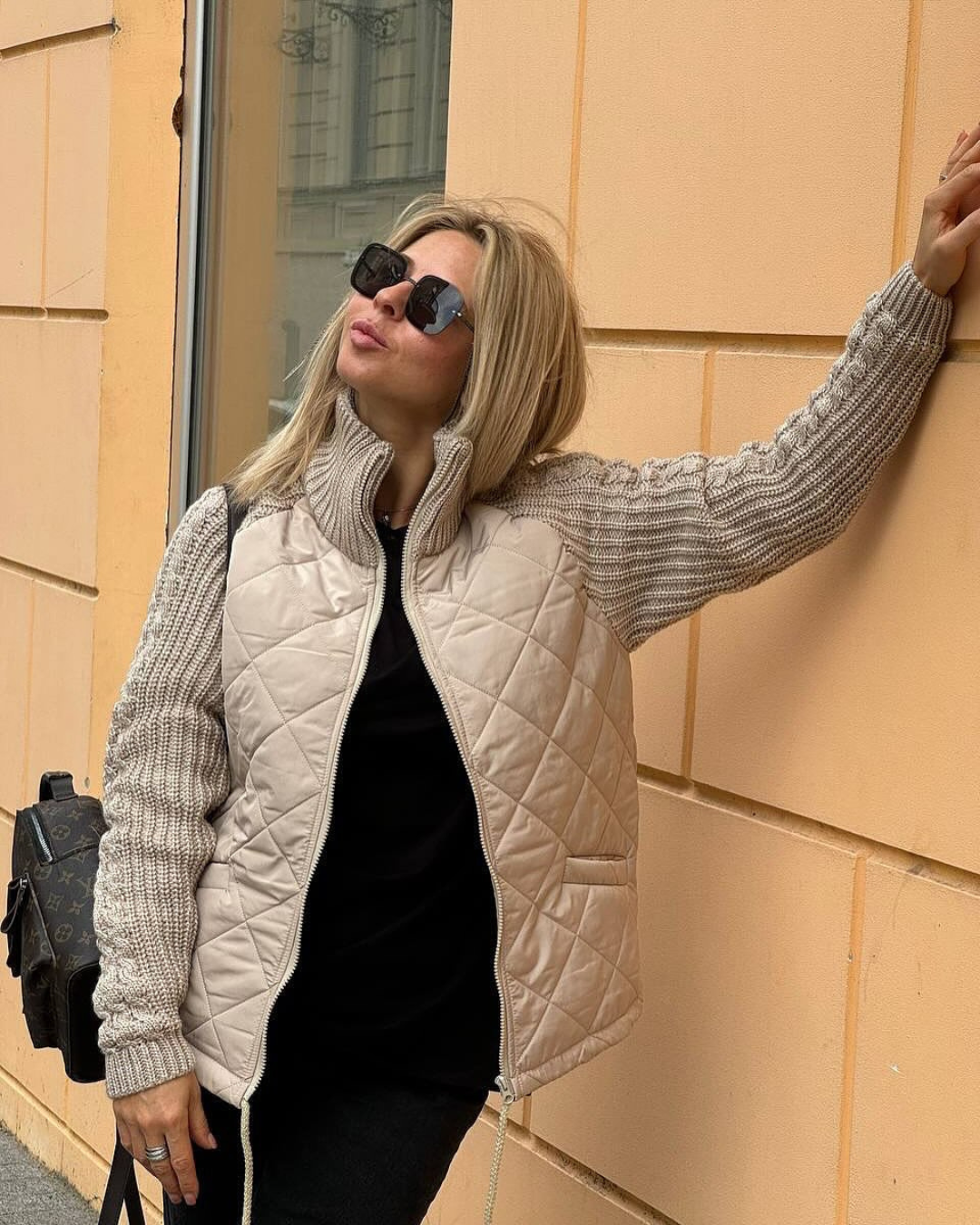 Casaco casual de manga comprida com fecho de correr para mulher®