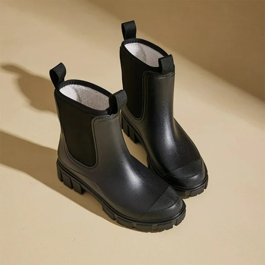 Botas impermeáveis para mulher com sola antiderrapante