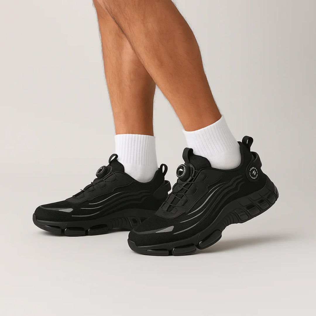 Sapatos confortáveis com biqueira de aço e ajuste seguro para homem