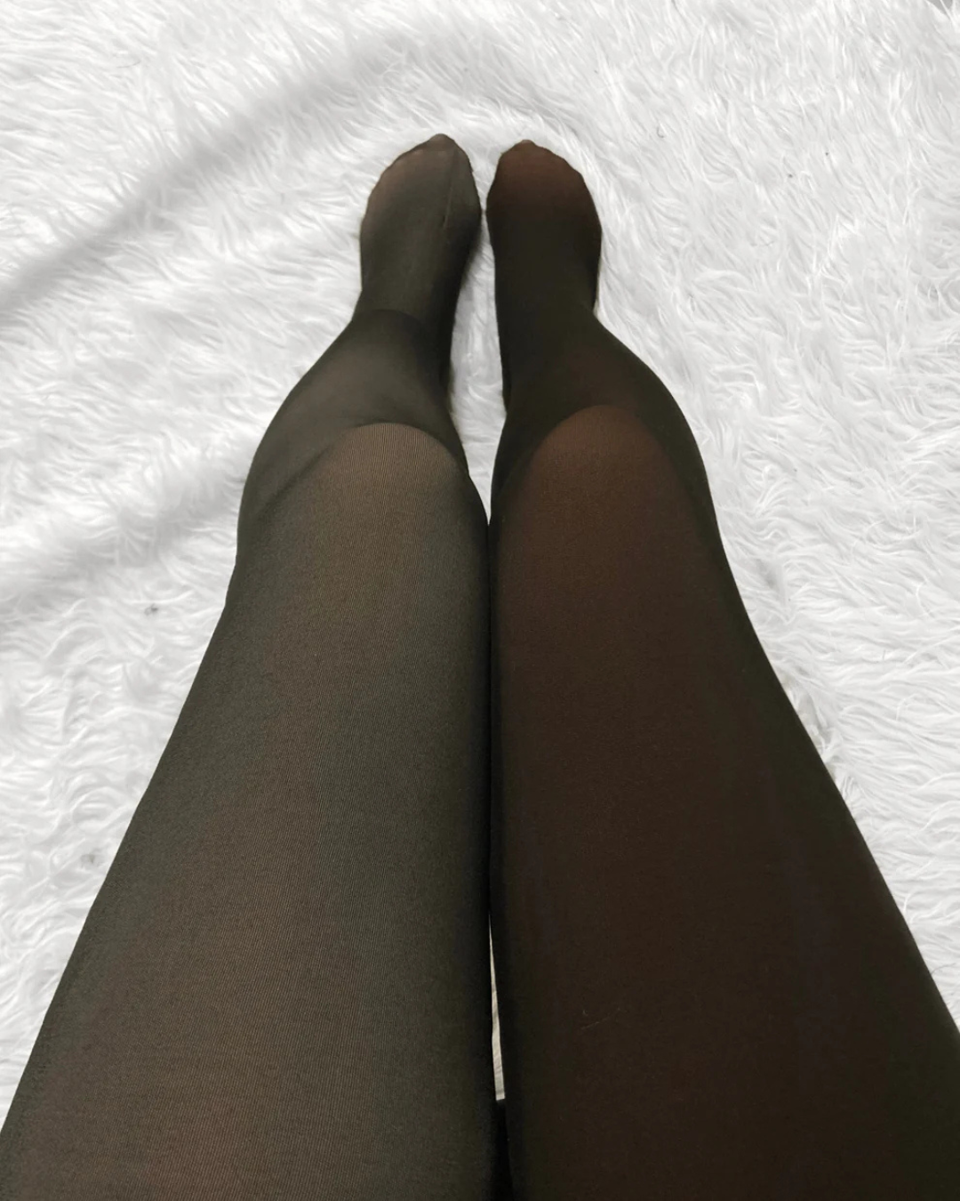 Leggings térmicas de inverno com forro polar grosso e cintura alta®