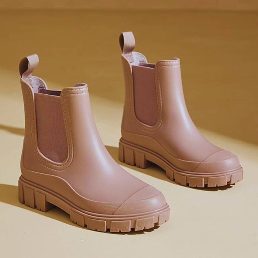 Botas impermeáveis para mulher com sola antiderrapante
