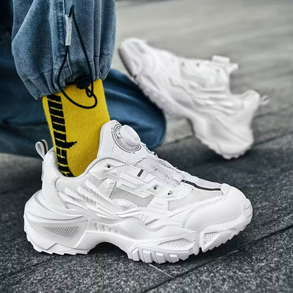 Sapatos desportivos para homem com fivela giratória