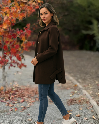 Casaco Clássico de Botões para Mulher