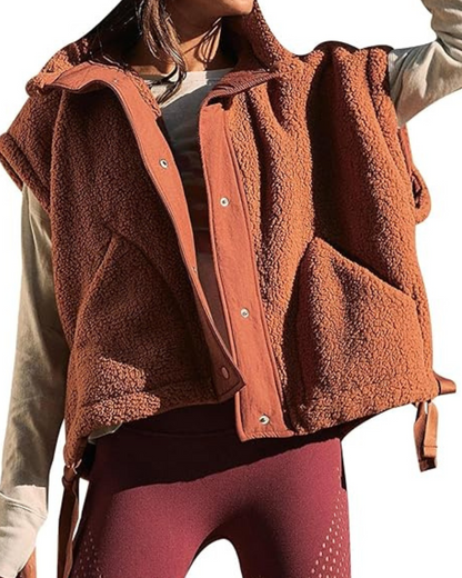 Colete de lã oversize sem mangas®