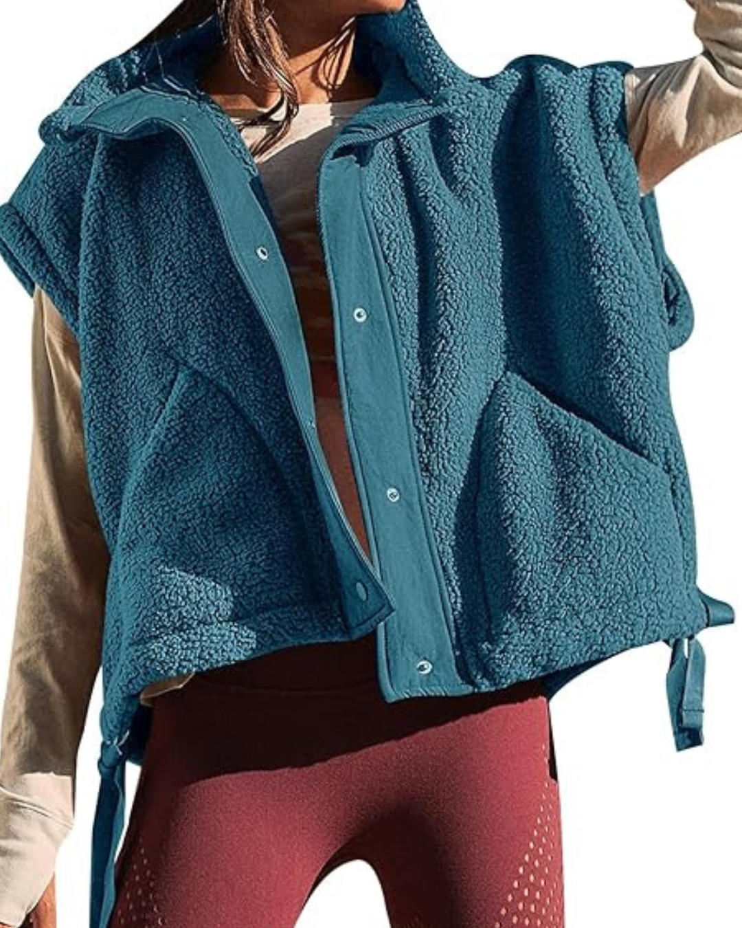 Colete de lã oversize sem mangas®