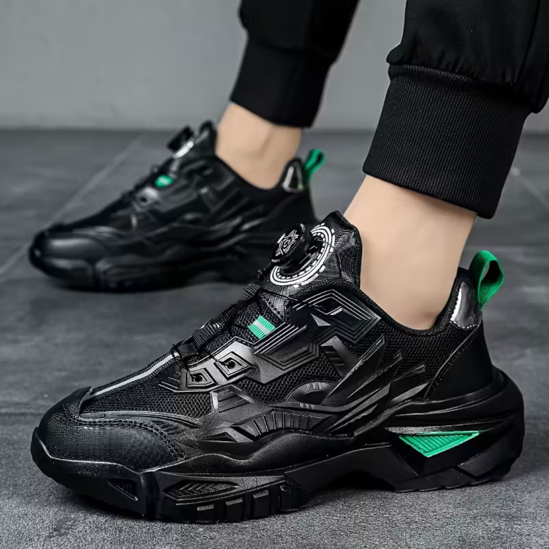 Sapatos desportivos para homem com fivela giratória