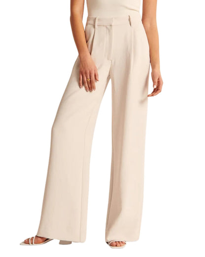 Calças Clássicas de Perna Larga para Mulher®