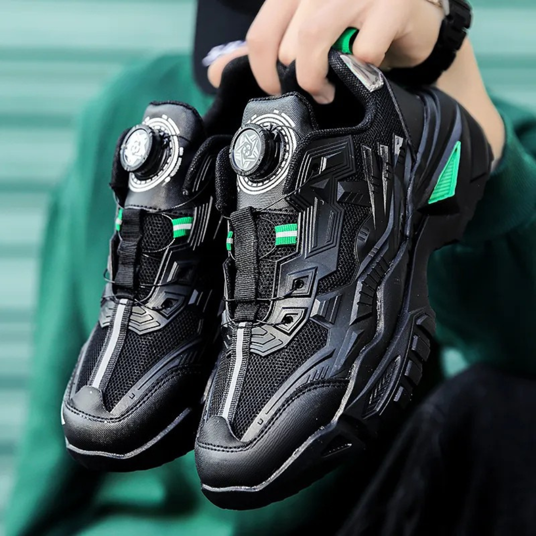 Sapatos desportivos para homem com fivela giratória