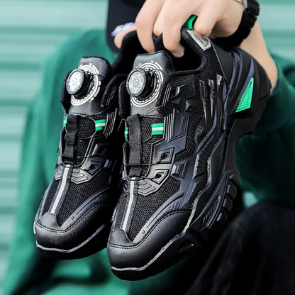 Sapatos desportivos para homem com fivela giratória