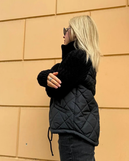 Casaco casual de manga comprida com fecho de correr para mulher®