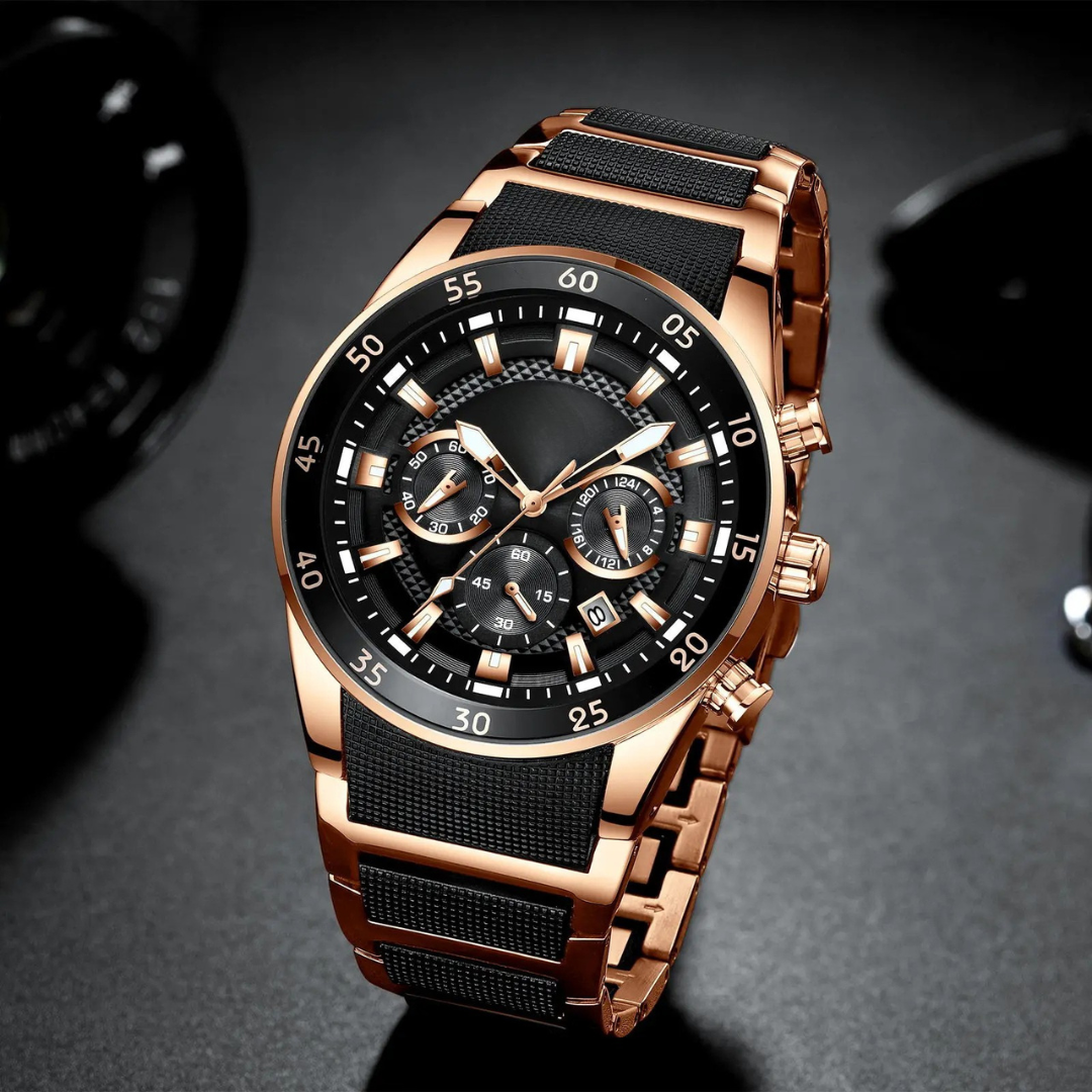 Relógio de quartzo multifuncional resistente à água para homem®
