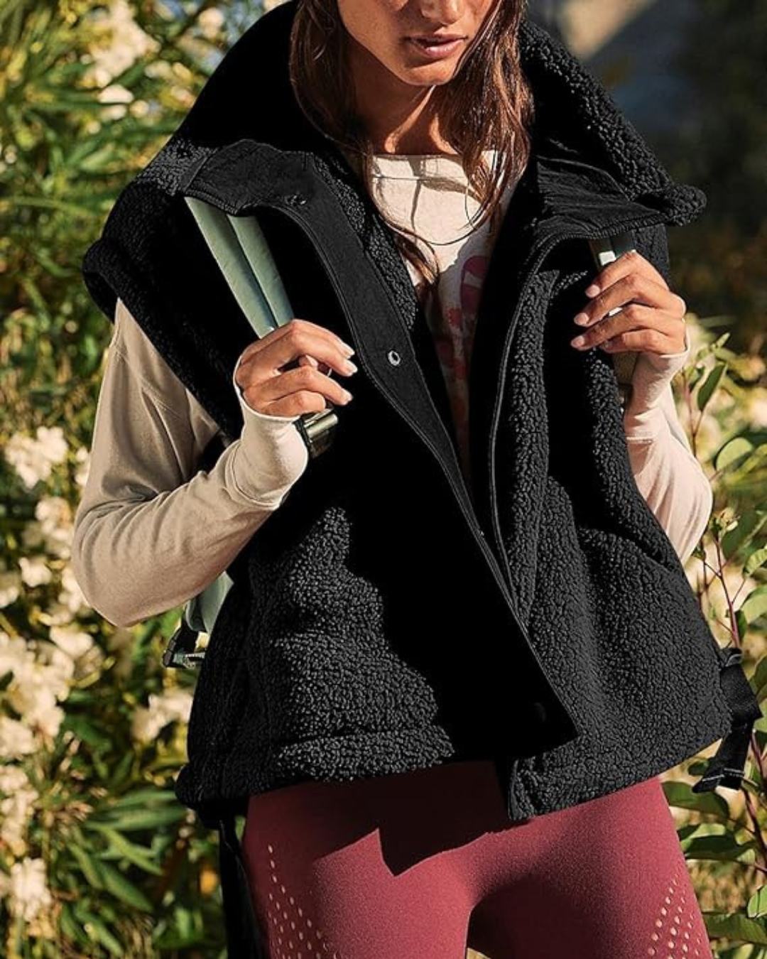 Colete de lã oversize sem mangas®