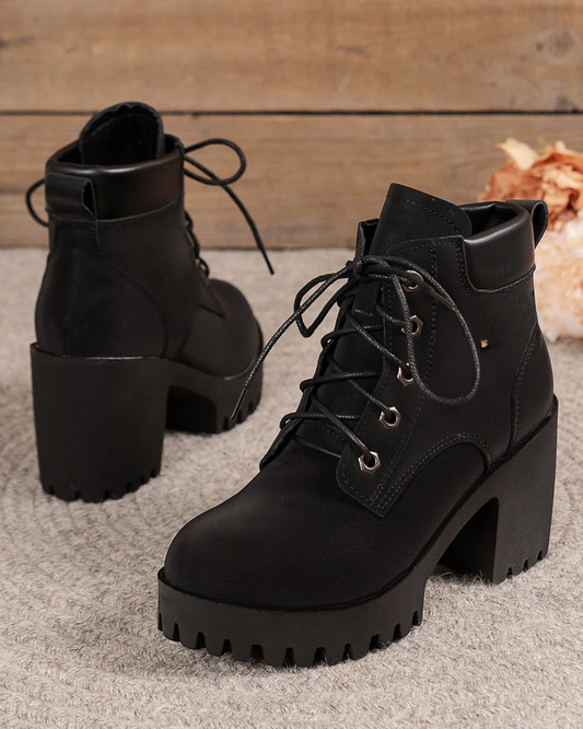 Botas com salto quadrado e confortáveis para uso diário®