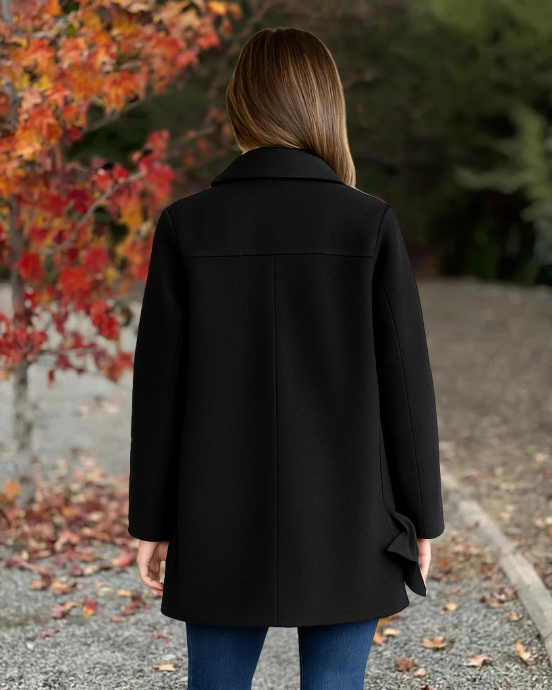 Casaco Clássico de Botões para Mulher