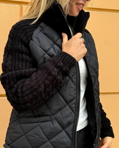 Casaco casual de manga comprida com fecho de correr para mulher®