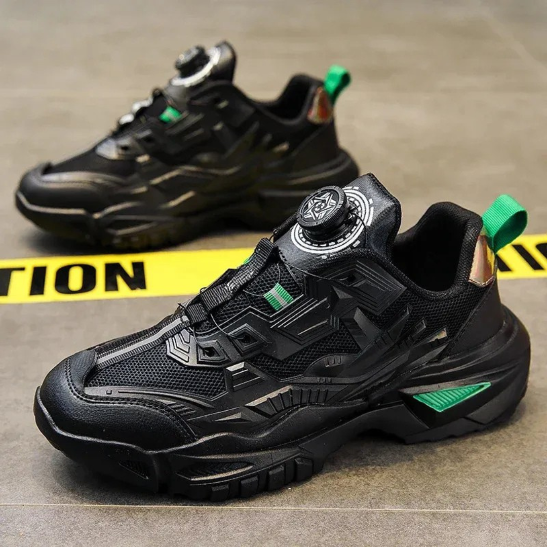 Sapatos desportivos para homem com fivela giratória